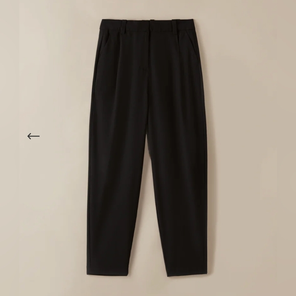 NWT Frank and Oak Amelia balloon fit pant, black, women 6 - Picture 1 of 4